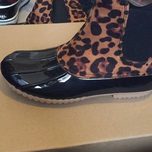 Leopard Print boots